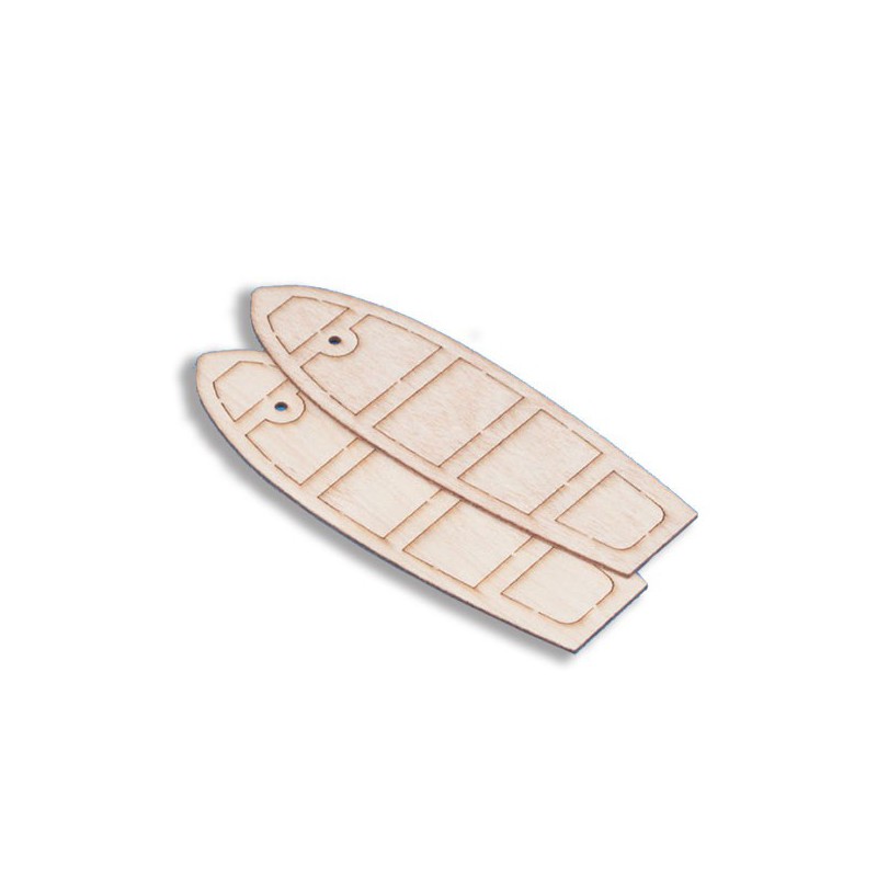 Bootsunterkunftskanukonstruktion 31x95 mm (2pcs) | Scientific-MHD