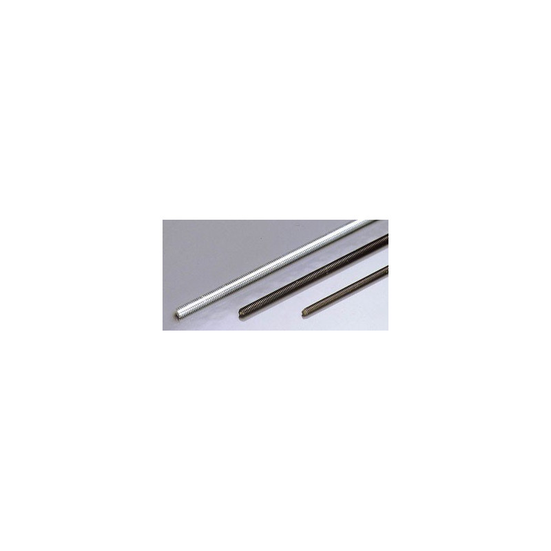 Stahlmaterialgewinde Stahl M3 x 20 cm | Scientific-MHD