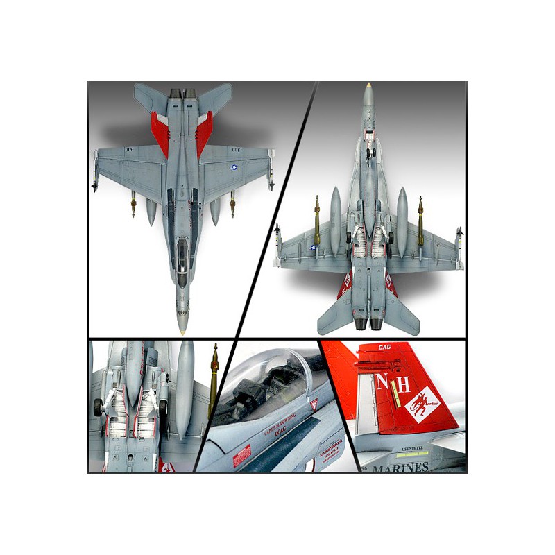 USMC F/A 18A Kunststoffebene Modell+ VMFA-232 Red Devils 1/72 | Scientific-MHD