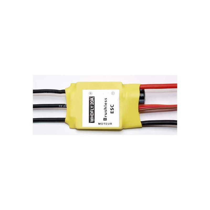 Funk -kontrollierte Elektromotor bürstenlose 20A -Variator | Scientific-MHD