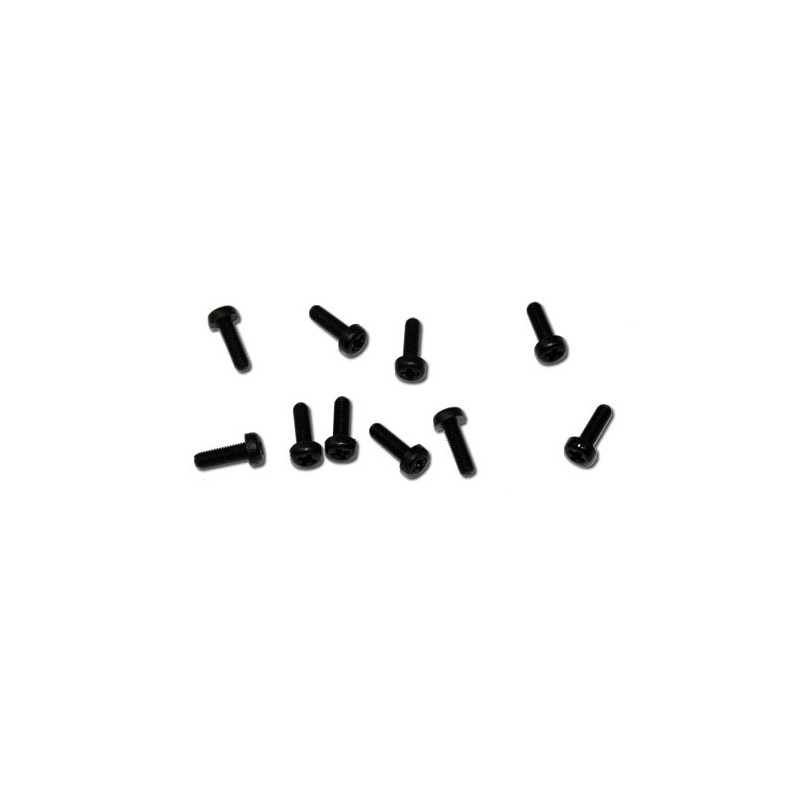 Schwarze Nylonschrauben M3x10 (10 Stcs) | Scientific-MHD