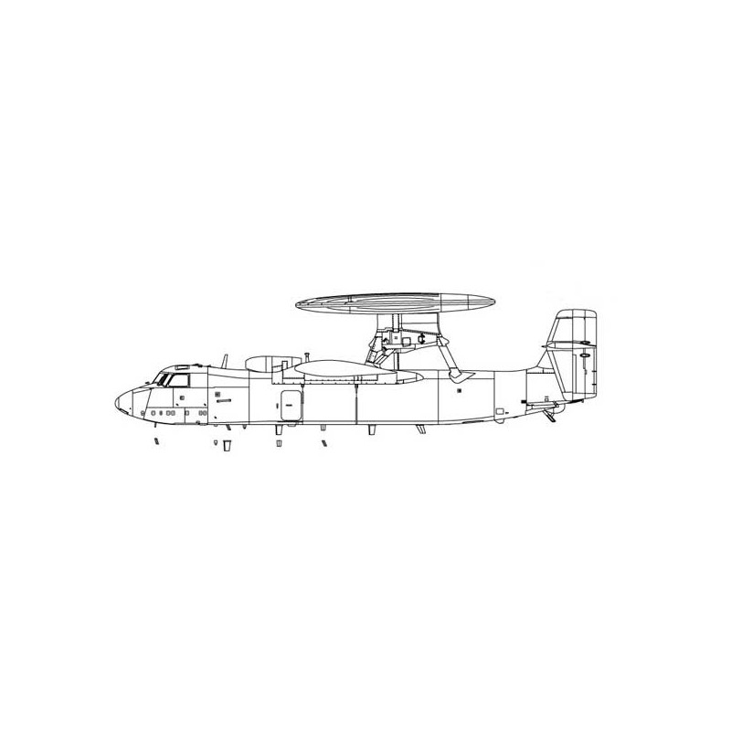 Kunststoffflugzeugmodell E-2C Hawkeye J.A.S.D.F. 1/72 | Scientific-MHD
