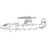 Kunststoffflugzeugmodell E-2C Hawkeye J.A.S.D.F. 1/72 | Scientific-MHD