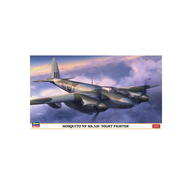 Moskito -Kunststoffebene Modell nf mk.xiii 1/72 | Scientific-MHD