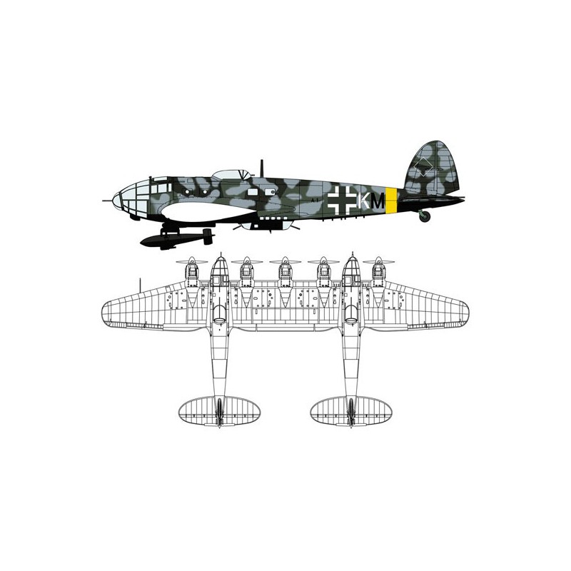 HEINKEL HE111Z-2 / BV246 Hagerukorun 1/72 Flugzeugebene Modell | Scientific-MHD