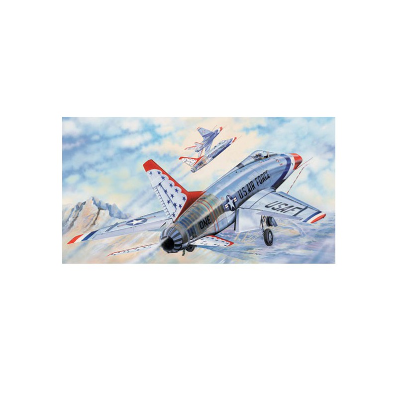 F-100d Plastikflugzeugmodell Thunderbirds | Scientific-MHD