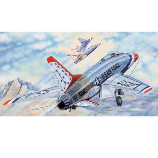 F-100d Plastikflugzeugmodell Thunderbirds F-100d Plastikflugzeugmodell Thunderbirds | Scientific-MHD