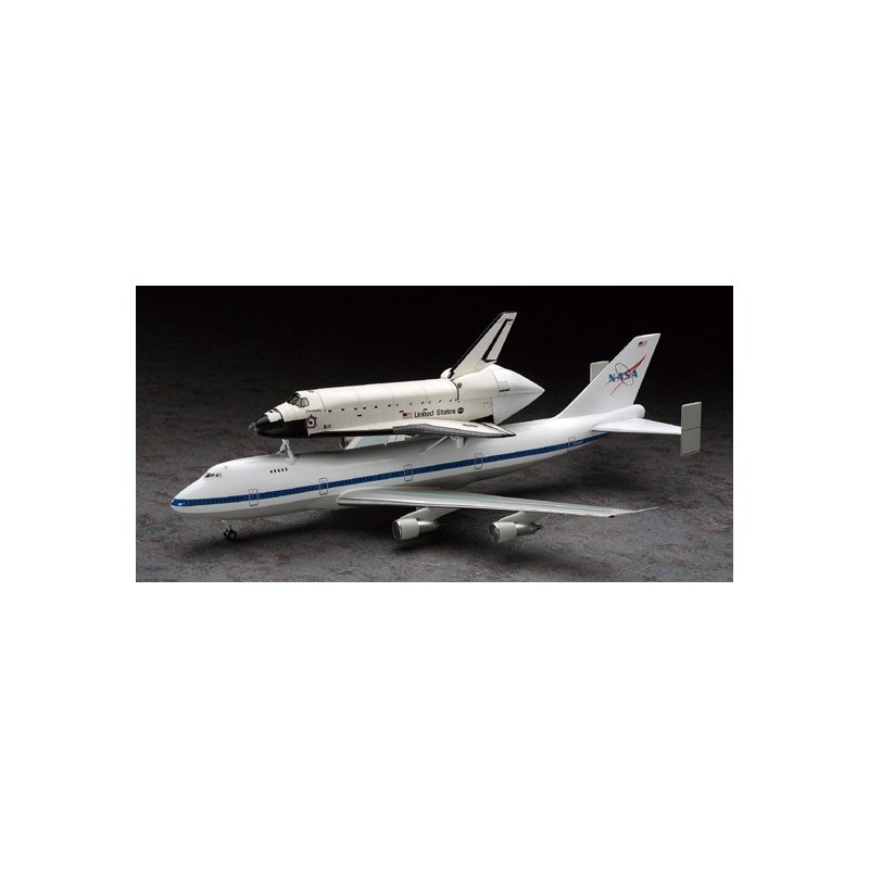 Plastikflugzeugmodell Space Shuttle & Boeing 1/200 | Scientific-MHD