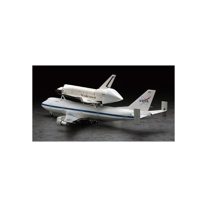 Plastikflugzeugmodell Space Shuttle & Boeing 1/200 | Scientific-MHD