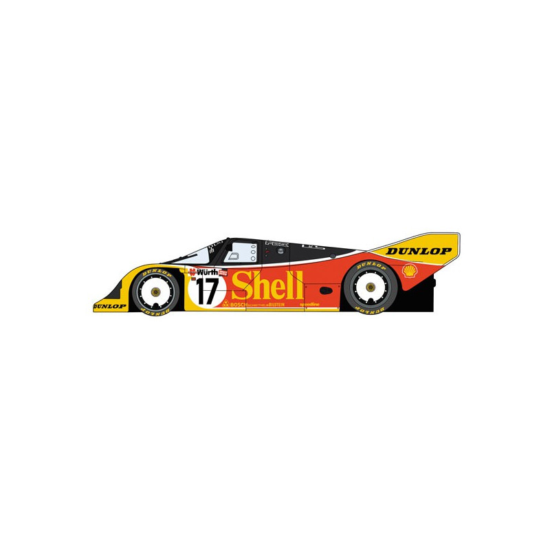 Schalenporsche 962C 1/24 Plastikautoabdeckung | Scientific-MHD