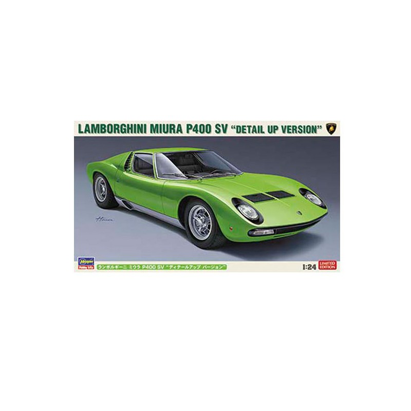 Lamborghini Miura P400 SV 1/24 Plastikautoabdeckung | Scientific-MHD Lamborghini Miura P400 SV 1/24 Plastikautoabdeckung | Scientific-MHD