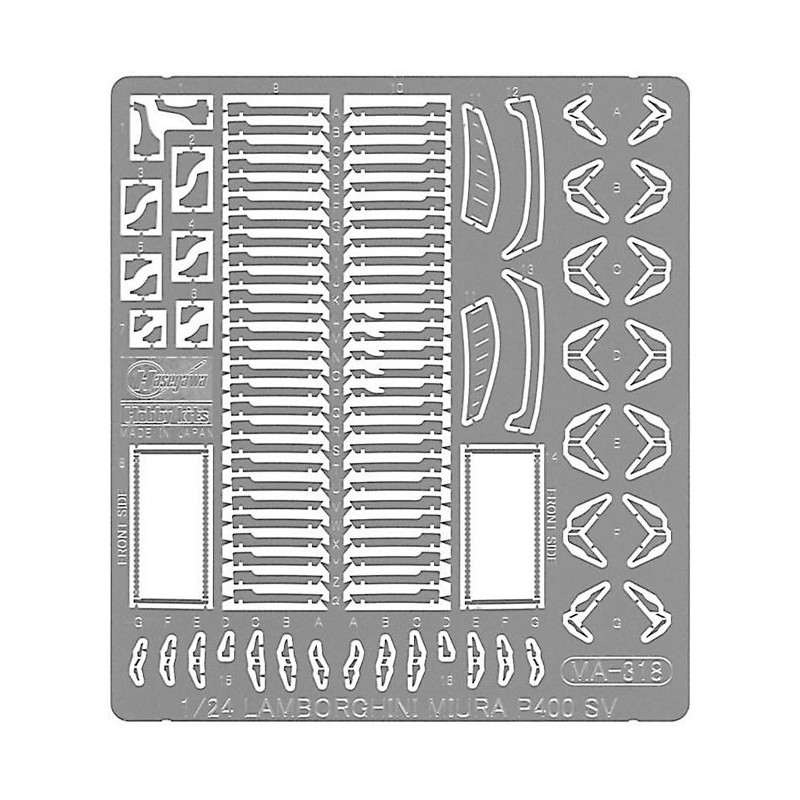 Lamborghini Miura P400 SV 1/24 Plastikautoabdeckung | Scientific-MHD Lamborghini Miura P400 SV 1/24 Plastikautoabdeckung | Scientific-MHD