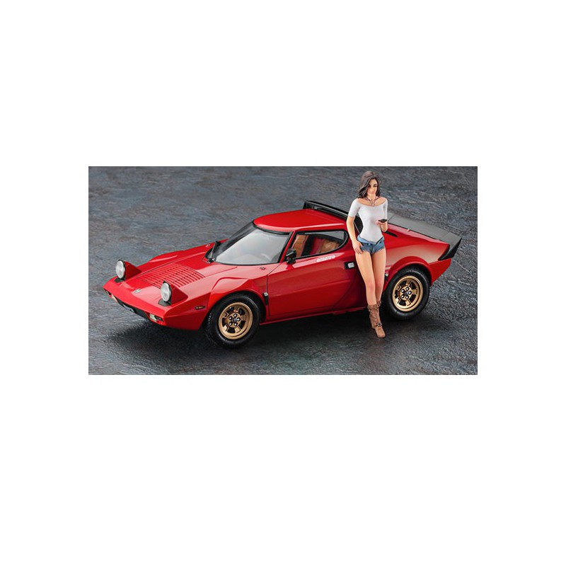Lancia Stratos HF Stradale Plastikteppich + 1/24 Figur | Scientific-MHD