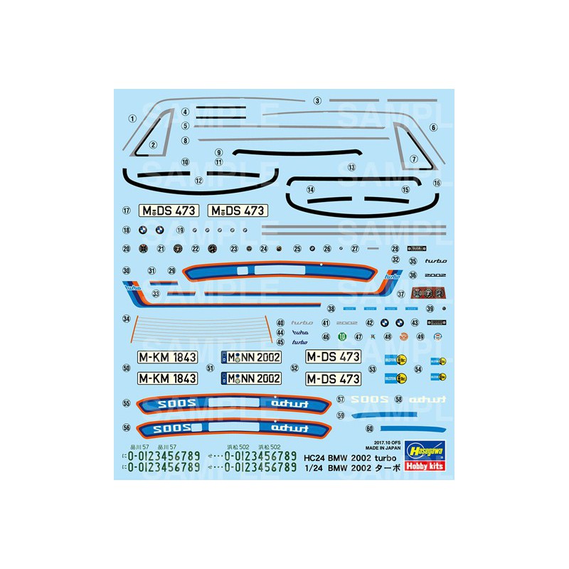 BMW 2002 Turbo 1/24 Plastikautoabdeckung | Scientific-MHD