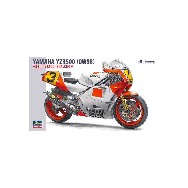 Yamaha YZR500 1988 1/12 Plastikmotorradmodell | Scientific-MHD