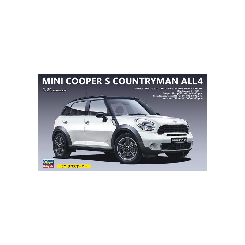 BMW Minicooper Countryman 1/24 Plastikautoabdeckung | Scientific-MHD