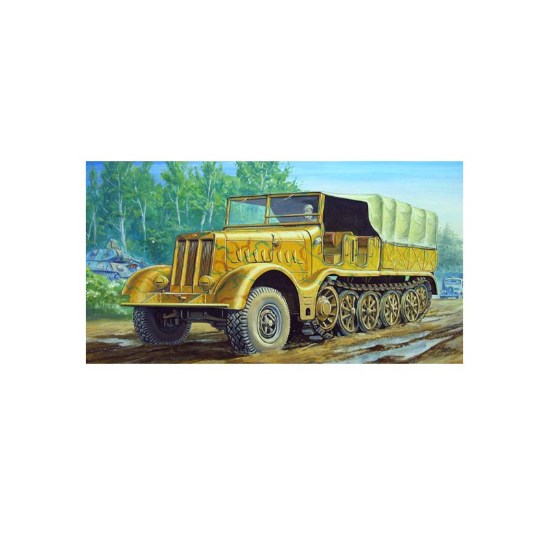 Famo sd.kfz.9/18 Tonne Halbtrack Plastikmodell Kunststoffmodell | Scientific-MHD