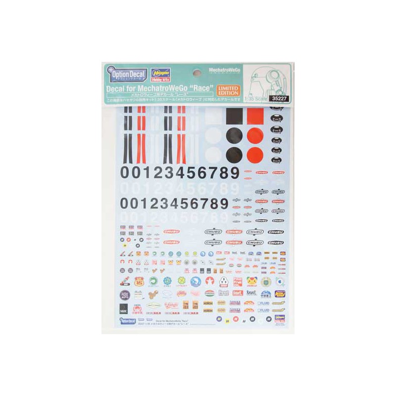 Abziehbilder Plastik -Science -Fiction -Modell für Mechatrovego | Scientific-MHD