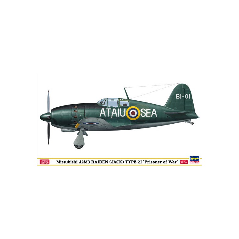 Plastikflugzeug Modell J2M3 Kriegsgefangener 1/48 | Scientific-MHD