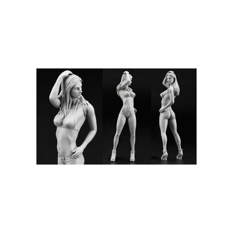 Kunststoffauto -Modell US Tasse + 1/24 Figurine | Scientific-MHD