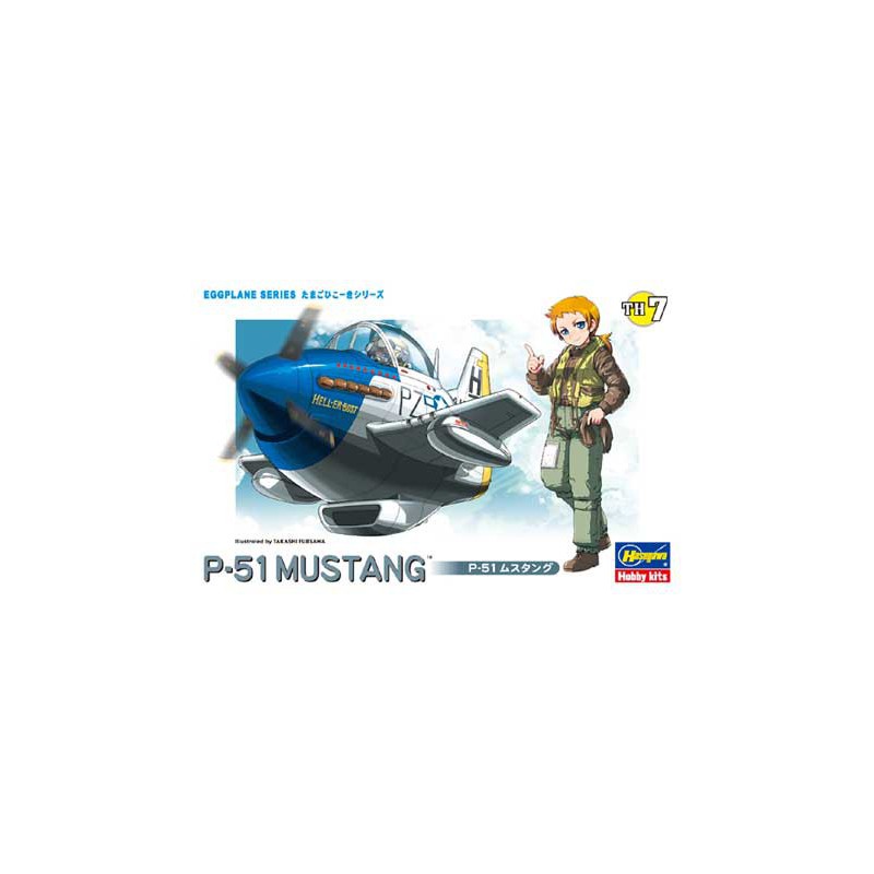 Ei-Kunststoff-Flugzeugmodell P-51 Mustang | Scientific-MHD