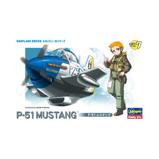 Ei-Kunststoff-Flugzeugmodell P-51 Mustang | Scientific-MHD