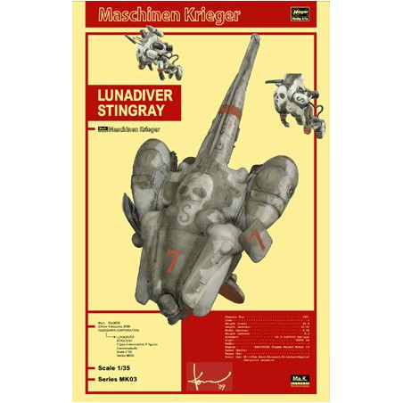 Lunadiver Stingray 1/35 Plastic Science -Fiction -Modell | Scientific-MHD Lunadiver Stingray 1/35 Plastic Science -Fiction -Modell | Scientific-MHD