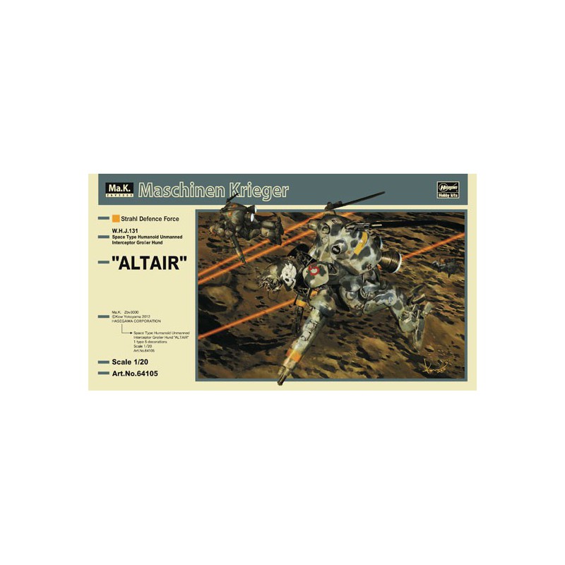 Grosser Hund Altair 1/20 Plastic Science -Fiction -Modell | Scientific-MHD