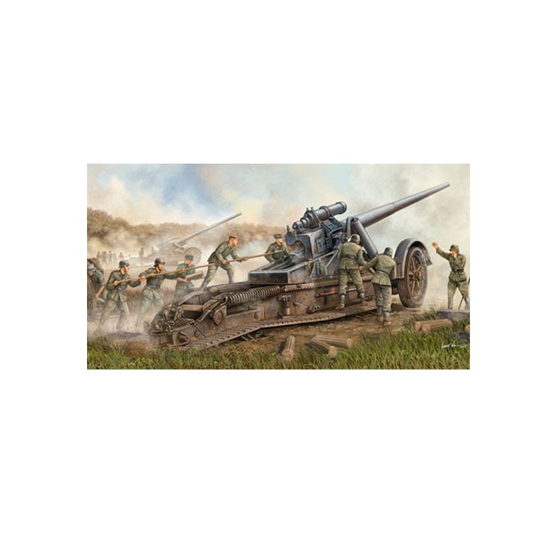 Kunststofftankmodell Deutsch 17cm Kanone 18 | Scientific-MHD