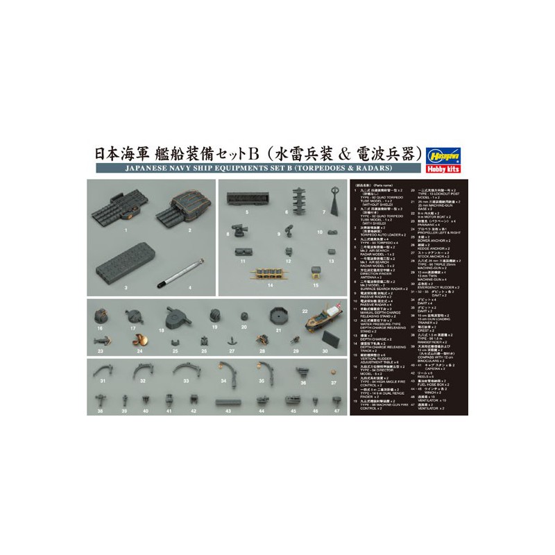 Japan Navyäquipments 1/350 Plastikbootmodell | Scientific-MHD