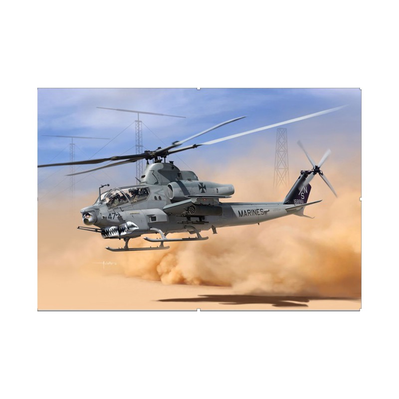 USMC AH-1Z Haifisch Mund 1/35 Plastikhubschraubermodell | Scientific-MHD
