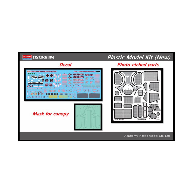 USMC AH-1Z Haifisch Mund 1/35 Plastikhubschraubermodell | Scientific-MHD