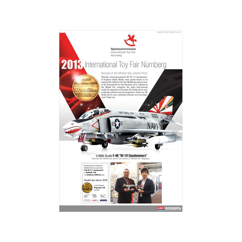 Kunststoffebene Modell F-4B Phantom MCP 1/48 | Scientific-MHD