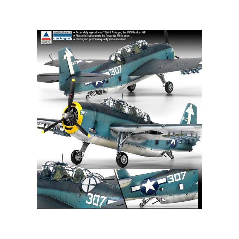 TBM-3 USS Bunker Hill 1/48 Flugzeugflugzeugmodell | Scientific-MHD