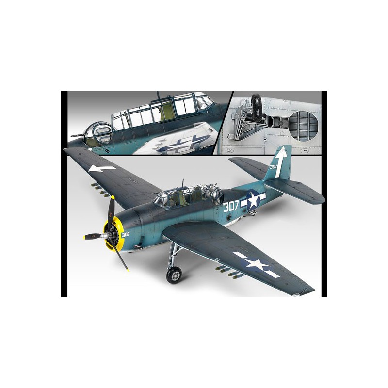 TBM-3 USS Bunker Hill 1/48 Flugzeugflugzeugmodell | Scientific-MHD