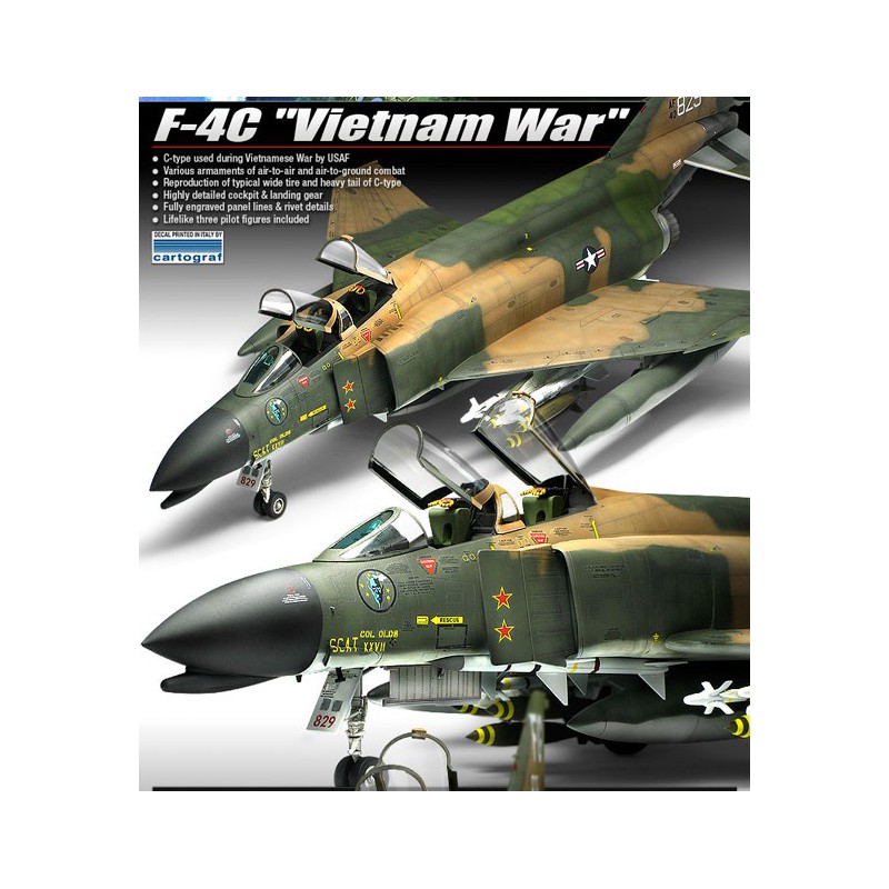 USAF F-4C Vietnam 1/48 Kunststoffebene Modell | Scientific-MHD USAF F-4C Vietnam 1/48 Kunststoffebene Modell | Scientific-MHD