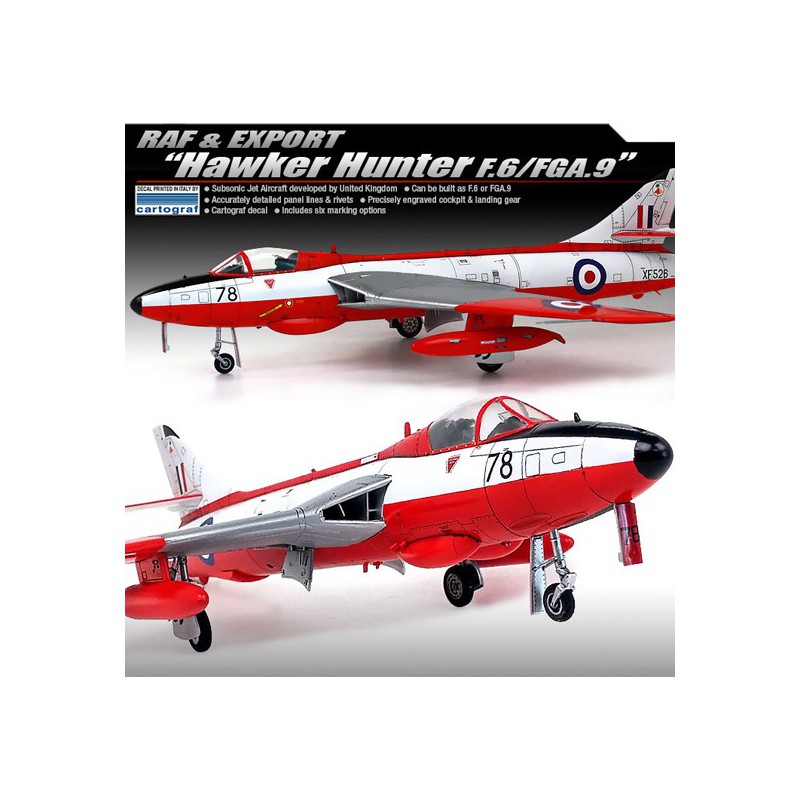 RAF & Export H. Hunter Plastikmodell 1/48 | Scientific-MHD RAF & Export H. Hunter Plastikmodell 1/48 | Scientific-MHD
