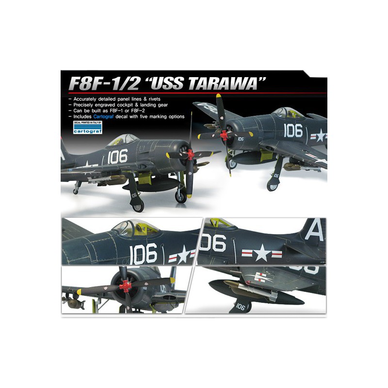 F8F-1 USS Tarawa 1/48 Kunststoffebene Modell | Scientific-MHD