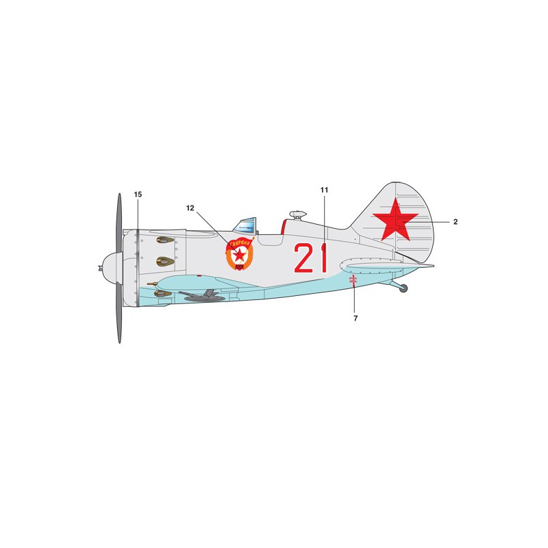 Polikarpov Kunststoff Modell I-16 T.24 1/48 | Scientific-MHD