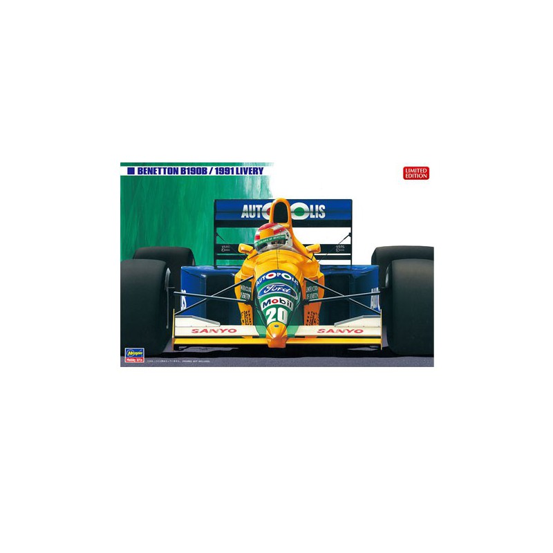 Benetton B190B 1991 Lackierplastikautoabdeckung bei 1/24 | Scientific-MHD