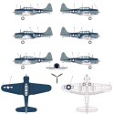 USN SBD-5 Plastikflugzeug Model "Schlacht am philippinischen Meer | Scientific-MHD USN SBD-5 Plastikflugzeug Model "Schlacht am philippinischen Meer | Scientific-MHD