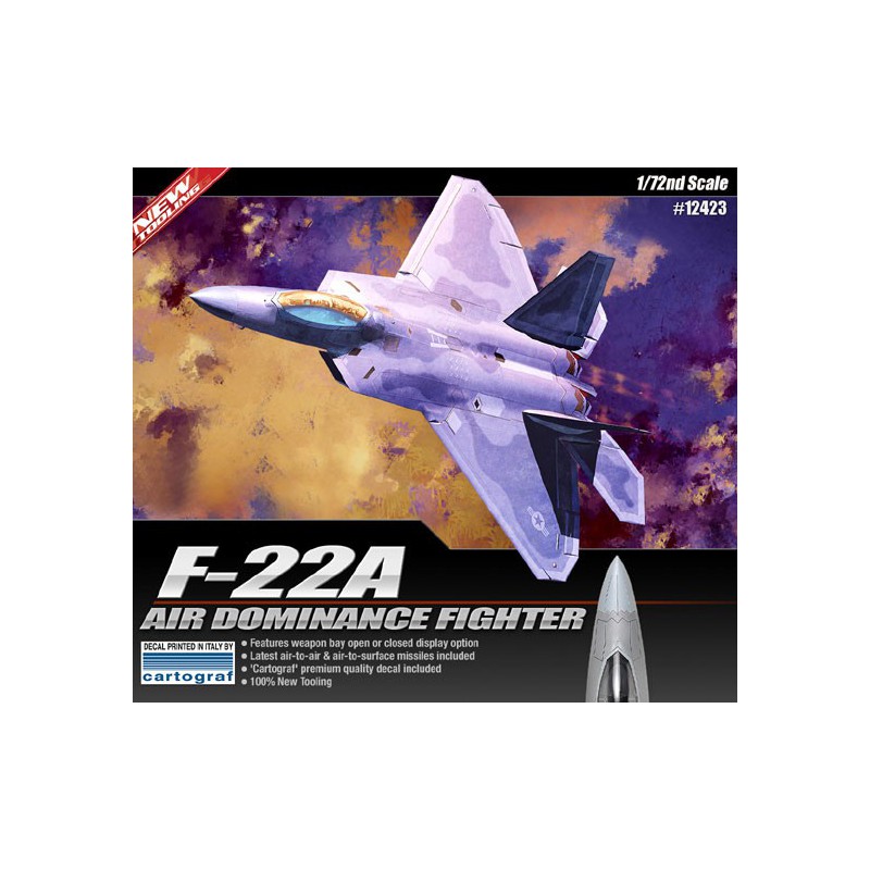 Kunststoffebene Modell F-22A Air Dominancefighter1/72 | Scientific-MHD
