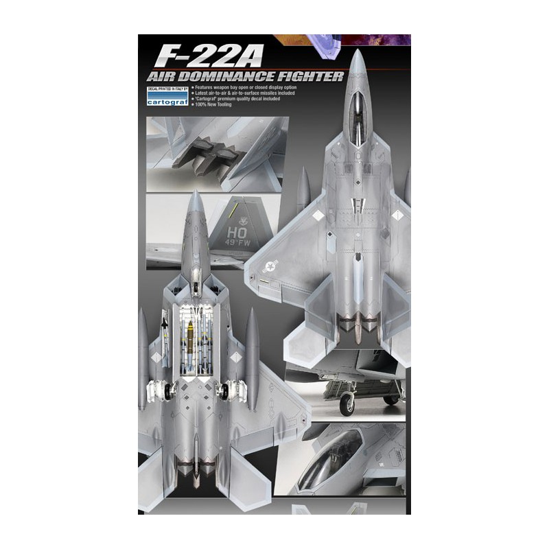 Kunststoffebene Modell F-22A Air Dominancefighter1/72 | Scientific-MHD