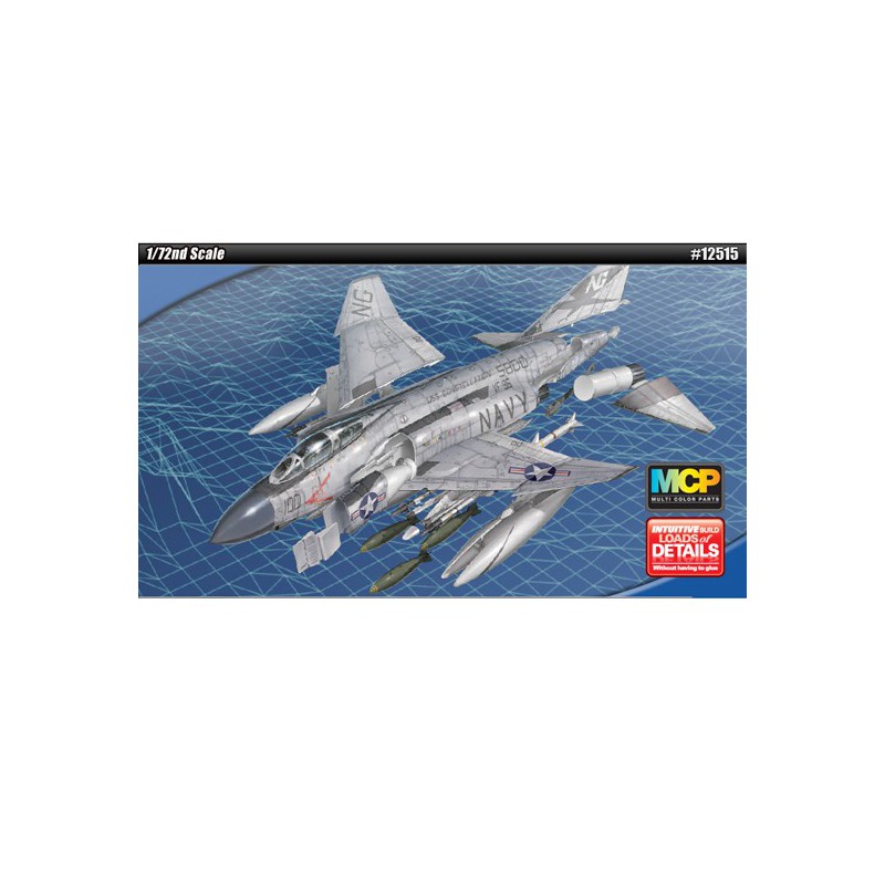 Kunststoffebene Modell F-4J Phantom Sau-Zeit MCP 1/72 | Scientific-MHD