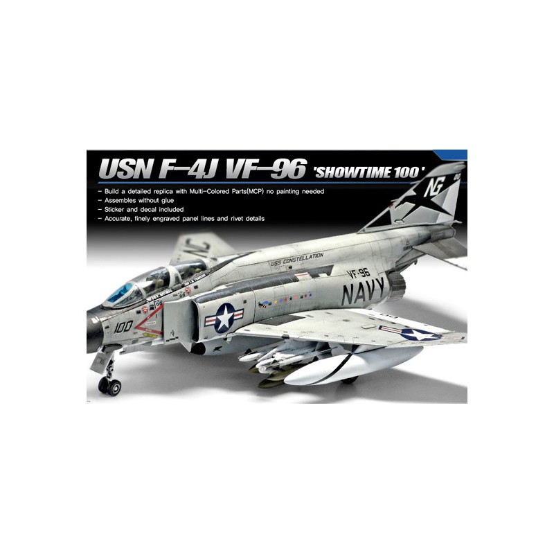 Kunststoffebene Modell F-4J Phantom Sau-Zeit MCP 1/72 | Scientific-MHD
