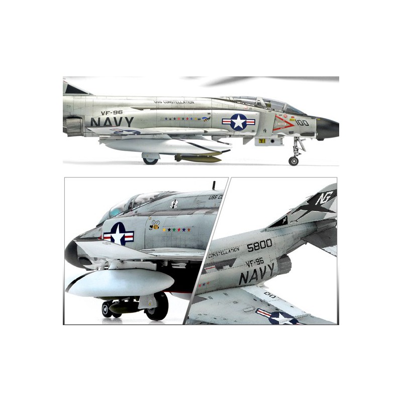 Kunststoffebene Modell F-4J Phantom Sau-Zeit MCP 1/72 | Scientific-MHD