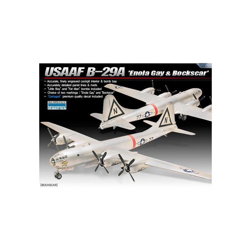 B-29A Kunststoffebene Modell Enolagay & Bockscar 1/72 | Scientific-MHD B-29A Kunststoffebene Modell Enolagay & Bockscar 1/72 | Scientific-MHD