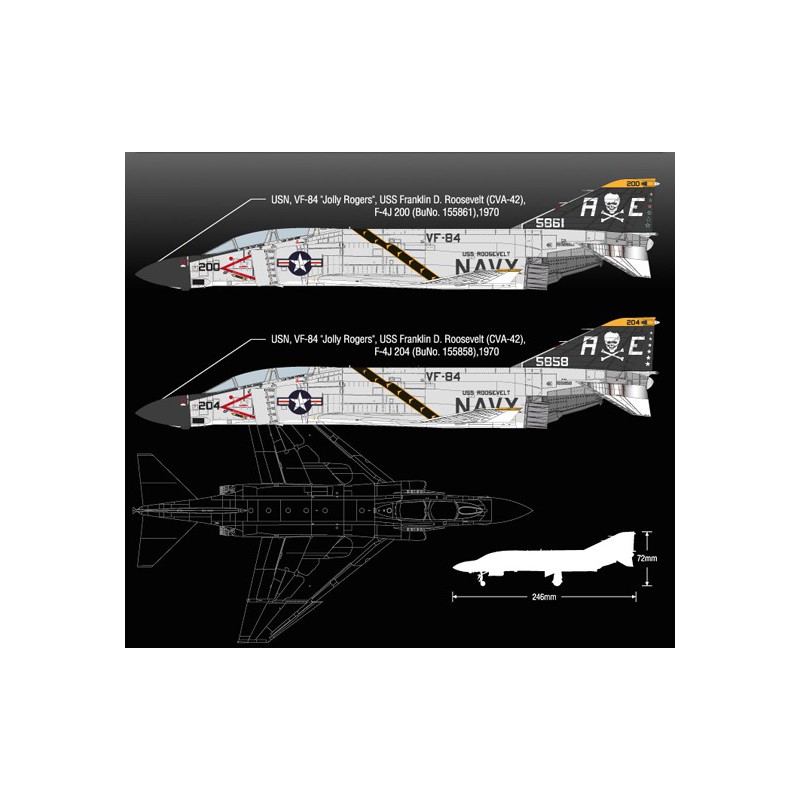 USN F-4J Phantom Plastikmodell 1/72 | Scientific-MHD USN F-4J Phantom Plastikmodell 1/72 | Scientific-MHD