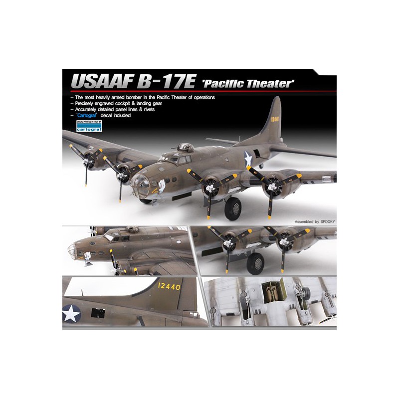 Kunststoffebene Modell B-17e Pacific Theather 1/72 | Scientific-MHD
