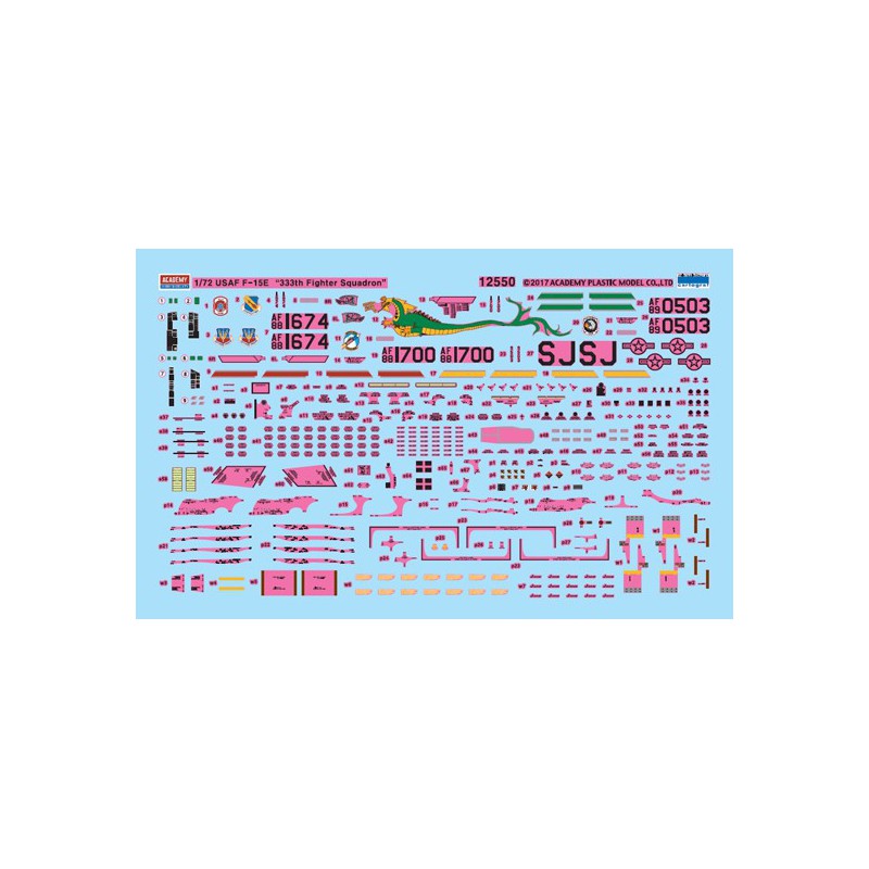 USAF F-15E 33. 1/72 Kunststoffebene Modell | Scientific-MHD